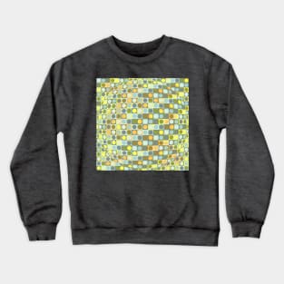 Circle in Squares in Yellow Crewneck Sweatshirt